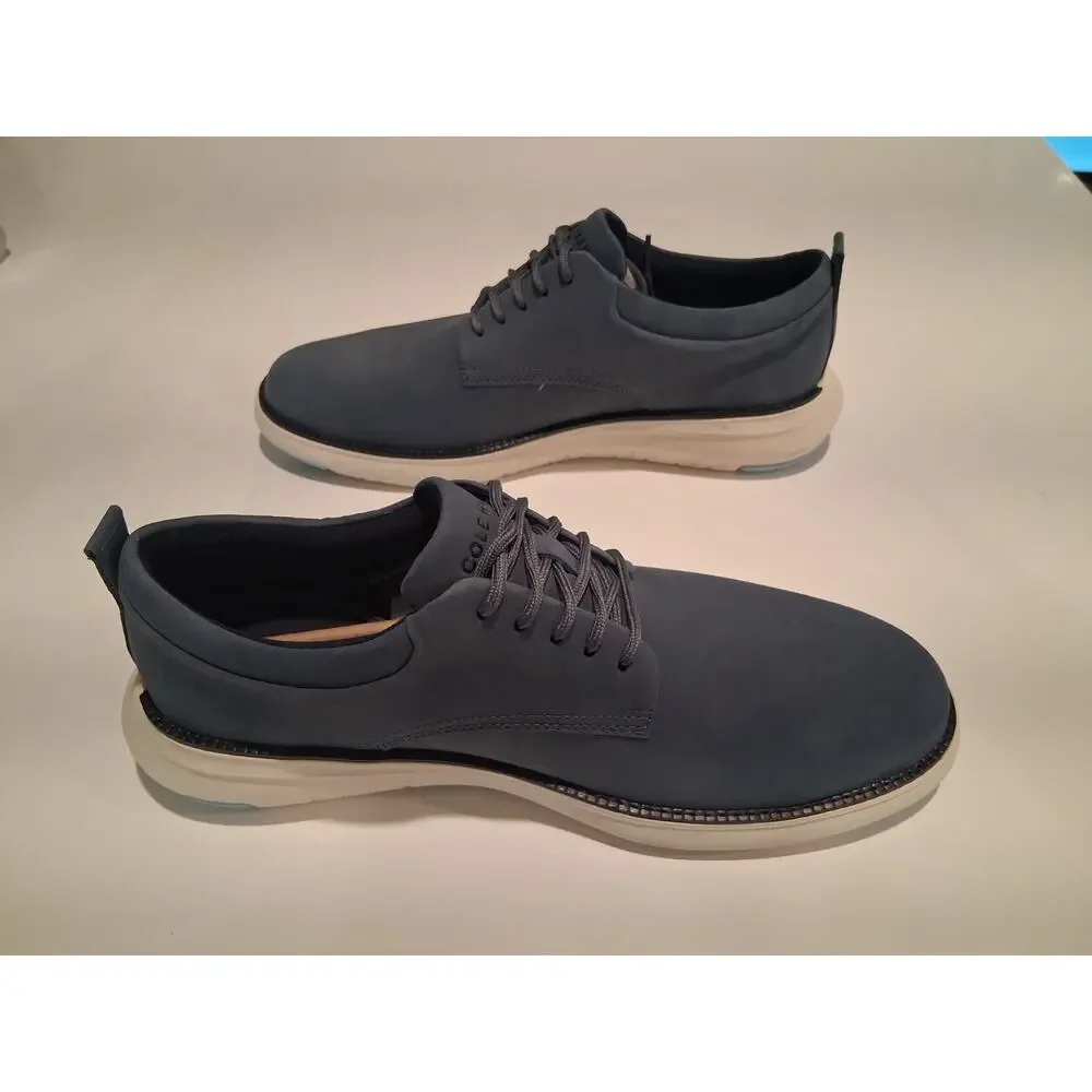 Cole Haan Grand Atlantic Mens Oxford Shoes Navy Blue Nubuck Size 10M C41662